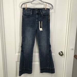 Liverpool Women's Cropped Blue Flare Jeans Size 2/26